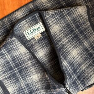 Vintage L.L. Bean Navy Plaid Vest